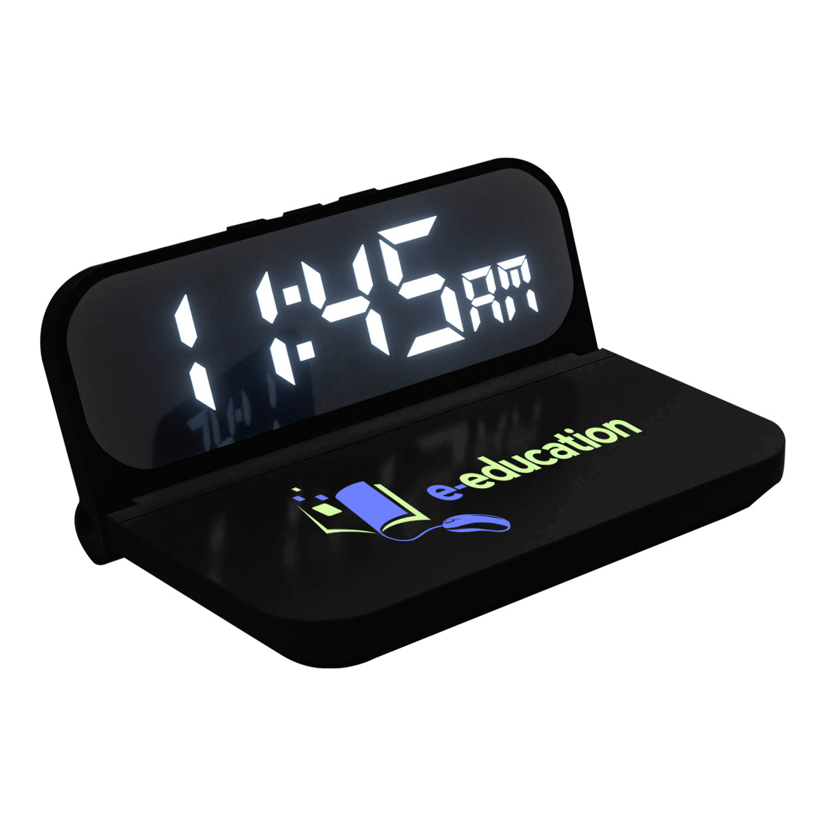 Custom logo 15W Wireless Charger & Clock