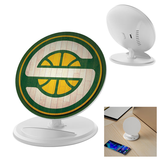 Custom logo 10W Round Wireless Charger & Stand