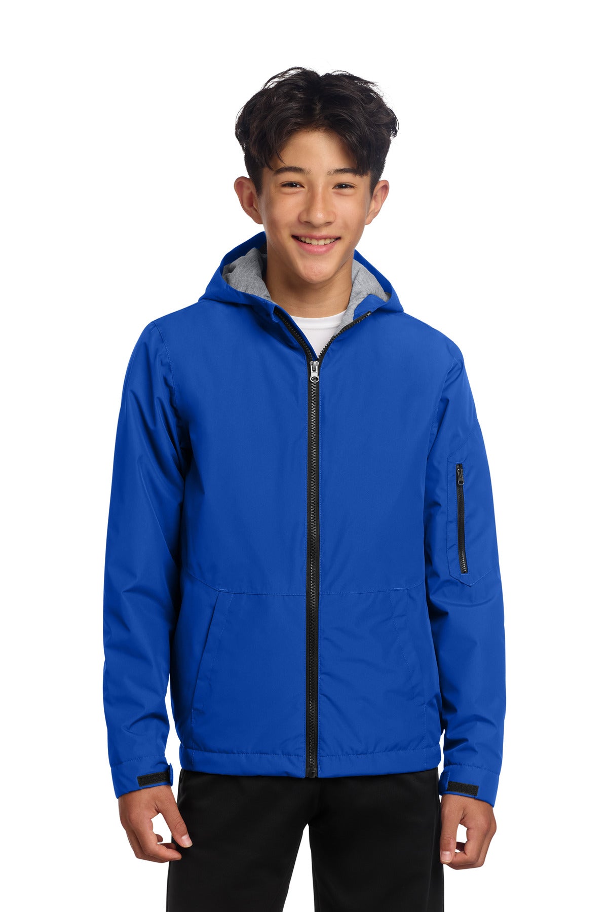 Custom logo Sport-Tek® Youth Waterproof Insulated Jacket YST56 in True Royal