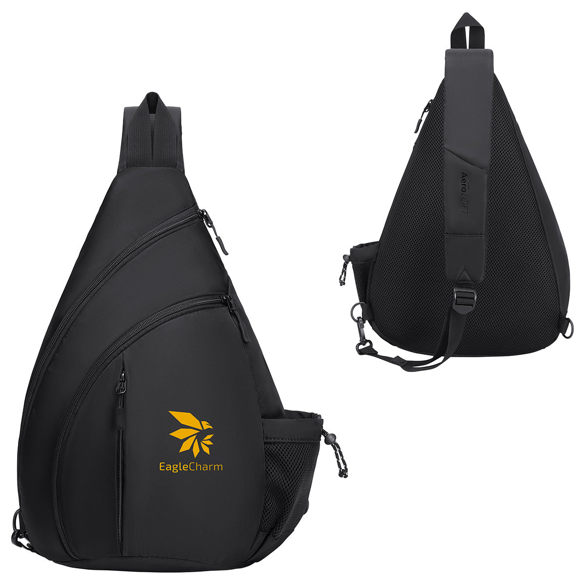 Custom logo AeroLOFT® Metro Crossbody Sling Backpack