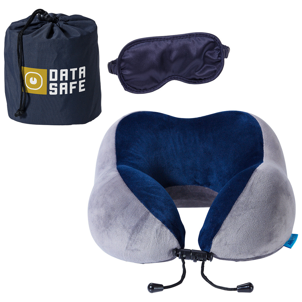 Custom logo AeroLOFT® Business First Travel Pillow with Sleep Mask