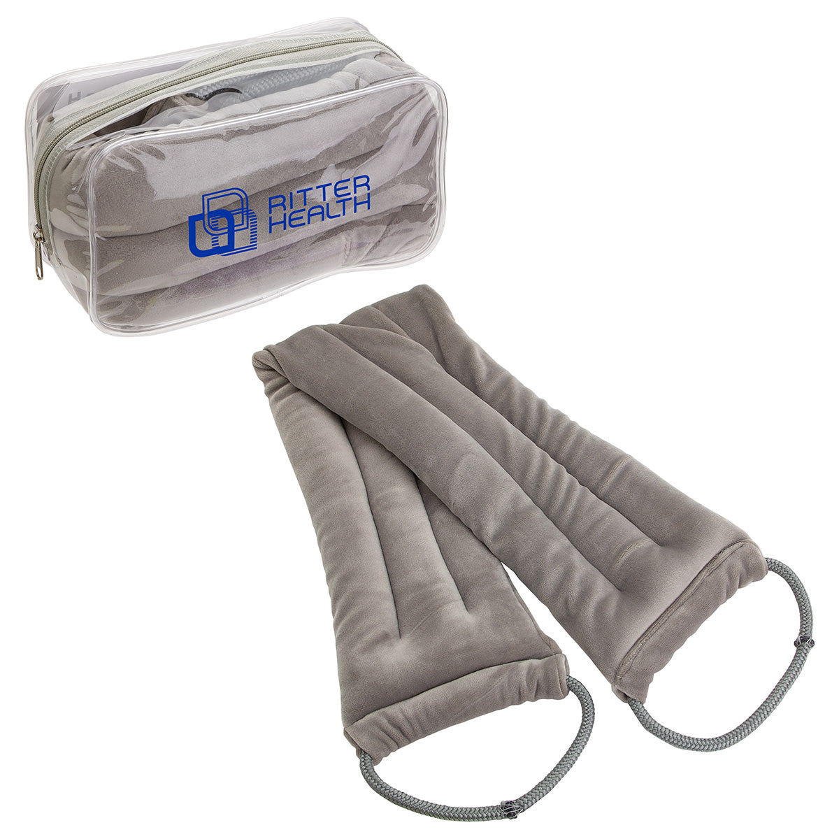 Custom logo BeWell™ Flaxseed Heat Therapy Neck/Shoulder Pad with Hand Loops