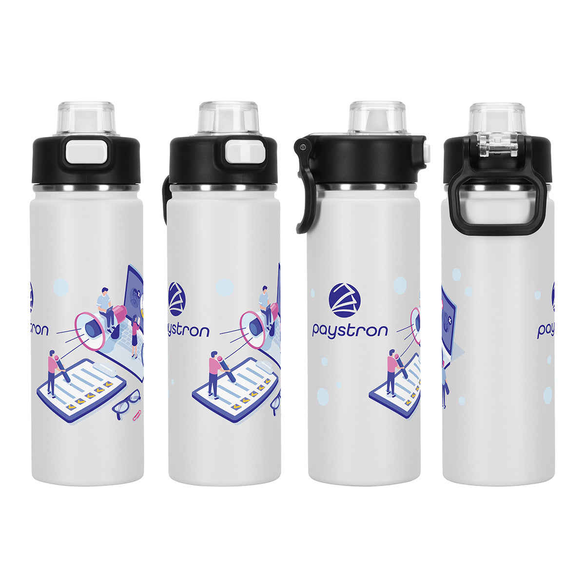 Austin 20 oz Eco-Friendly Leak-proof Vacuum Bottle w/ Push-Button