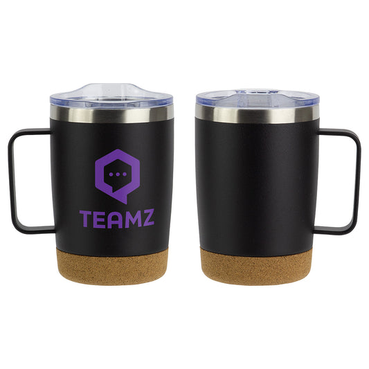Sapora 12 oz Vacuum Insulated Stainless Steel Mug with Cork Base