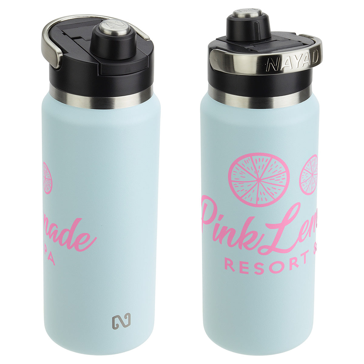 NAYAD® Traveler 26 oz Stainless Double-wall Vacuum Insulated Bottle with Twist-Top Spout