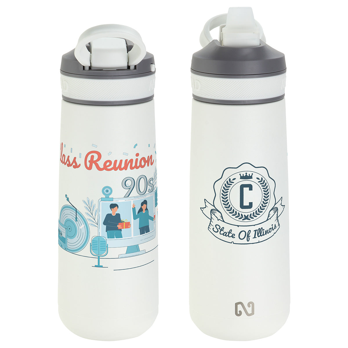 Custom logo NAYAD® Vive 23 oz Stainless Double Wall Bottle
