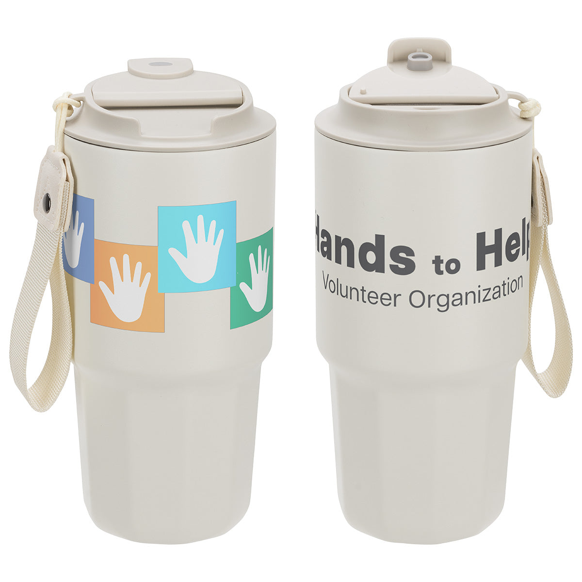 Custom logo SENSO® Dash 21 oz Vacuum Insulated Stainless Steel Tumbler with Hand Strap