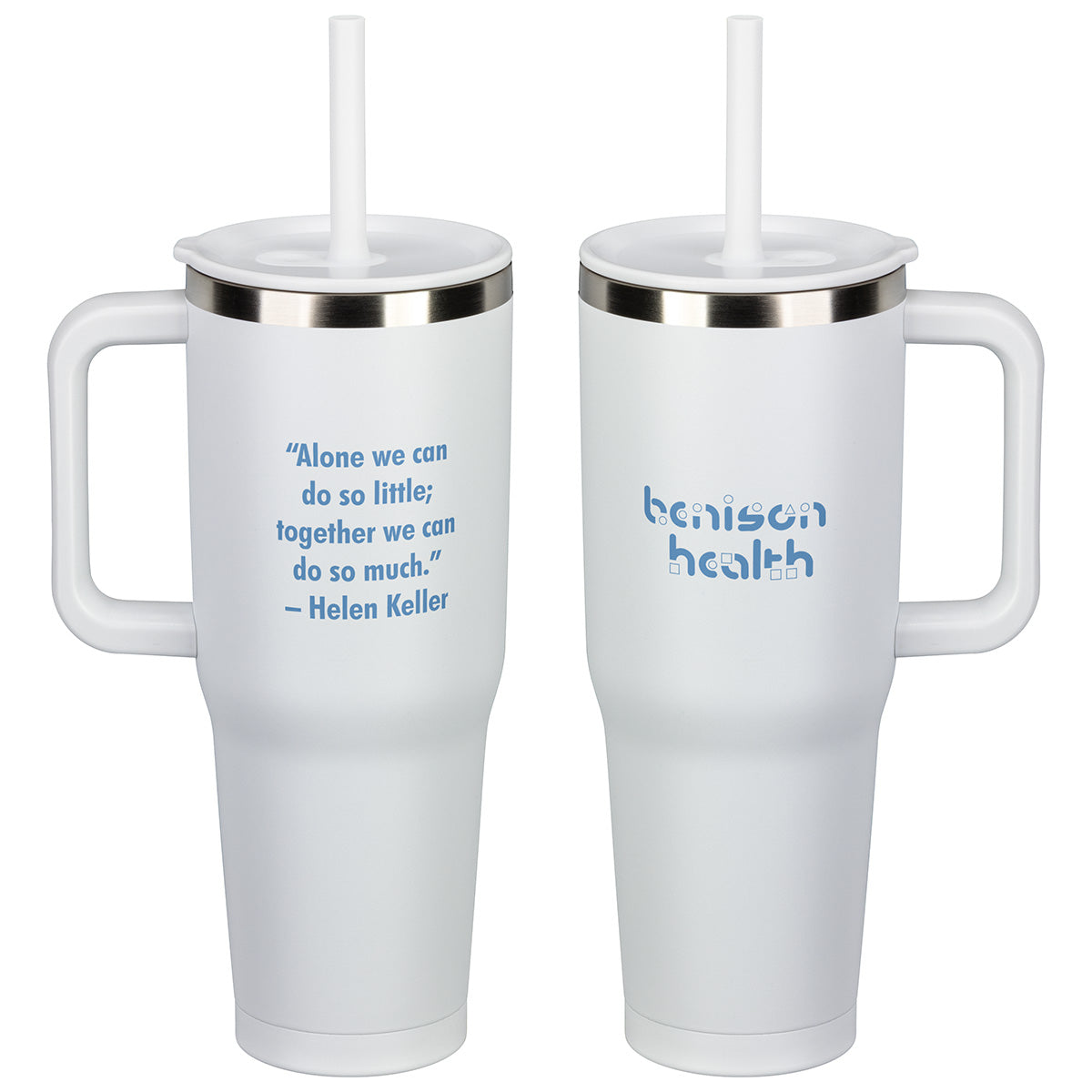 Custom logo SENSO® Summit 40 oz Insulated Stainless Steel Travel Mug with Press-In Straw Lid