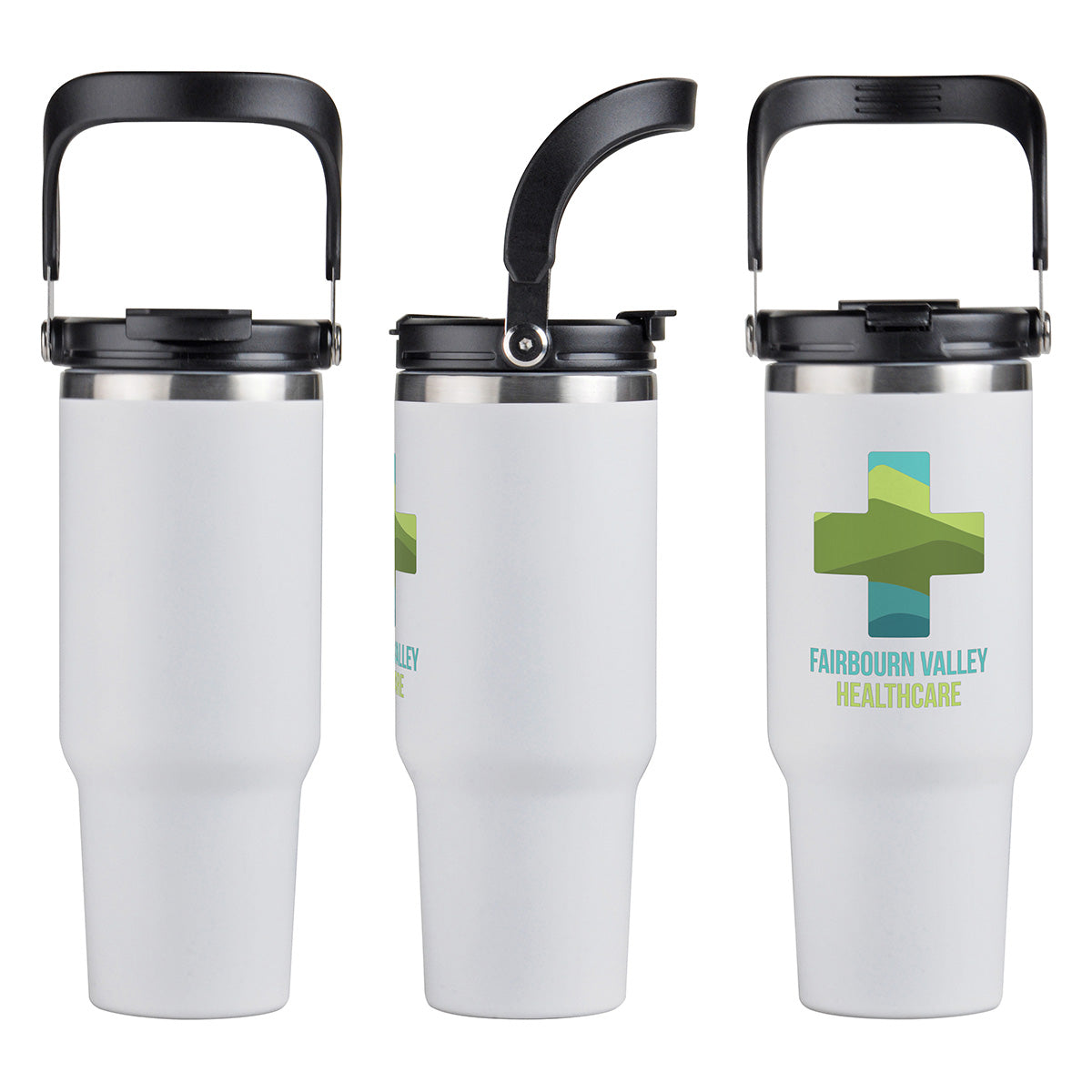 Custom logo SENSO® Venture DuoFlow 40 oz Vacuum Insulated Stainless Steel Travel Tumbler