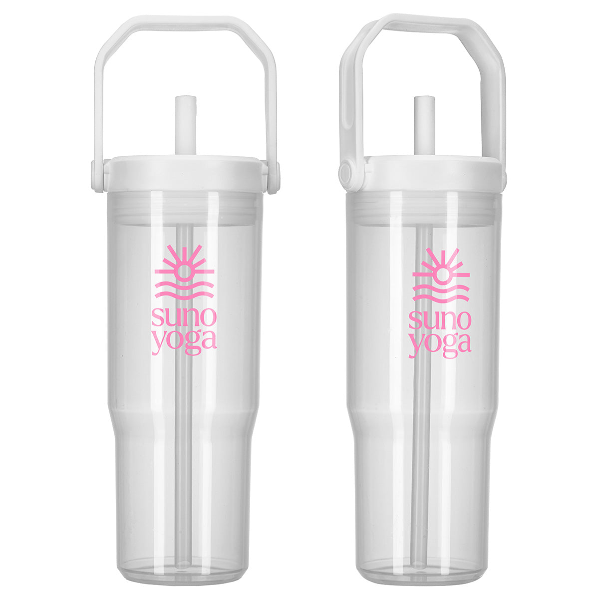 Custom logo All Day 30 oz Recycled Polypropylene Silicone Straw Tumbler w/ Handle