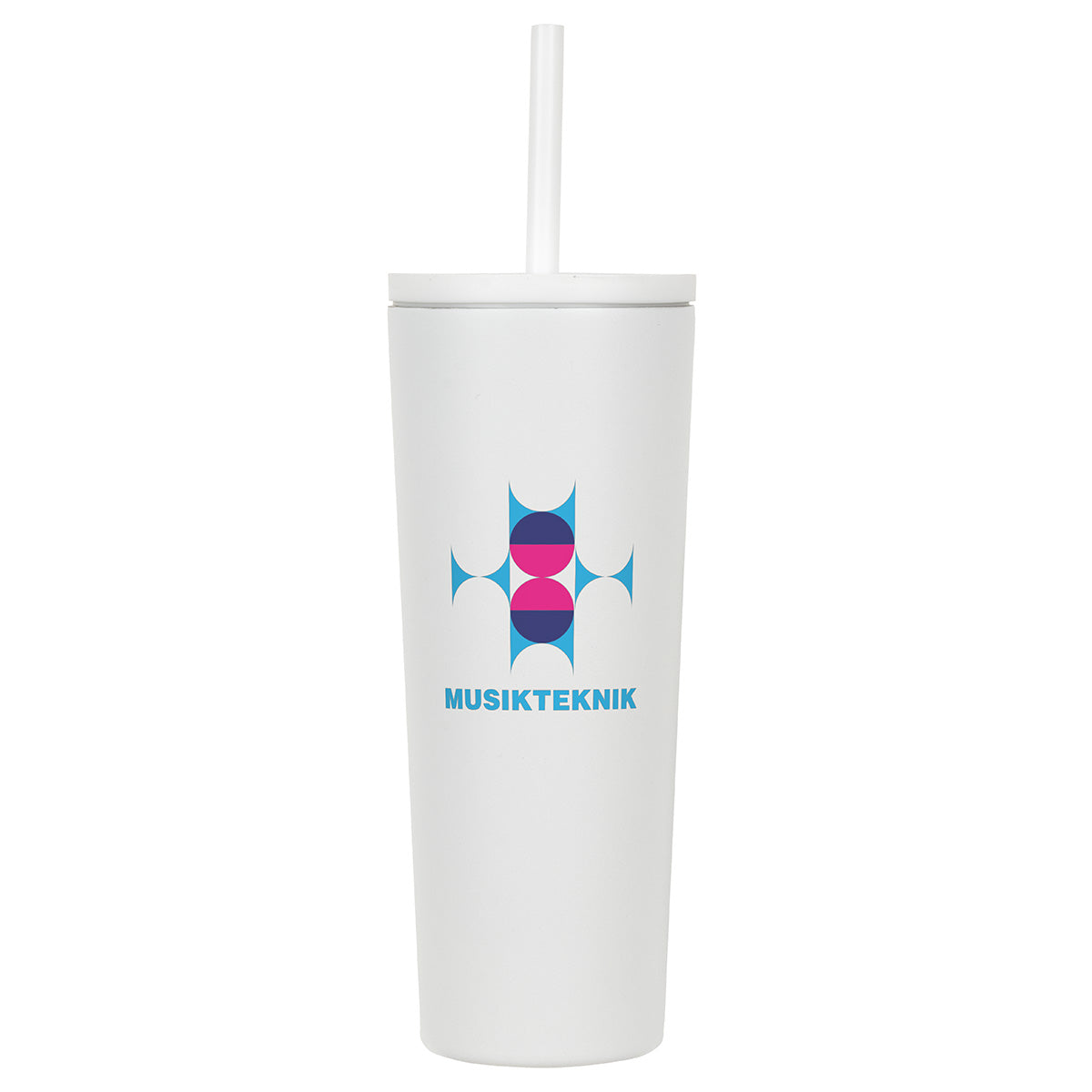 Custom logo Bradford 24 oz Vacuum Insulated Stainless Steel Tumbler with Straw