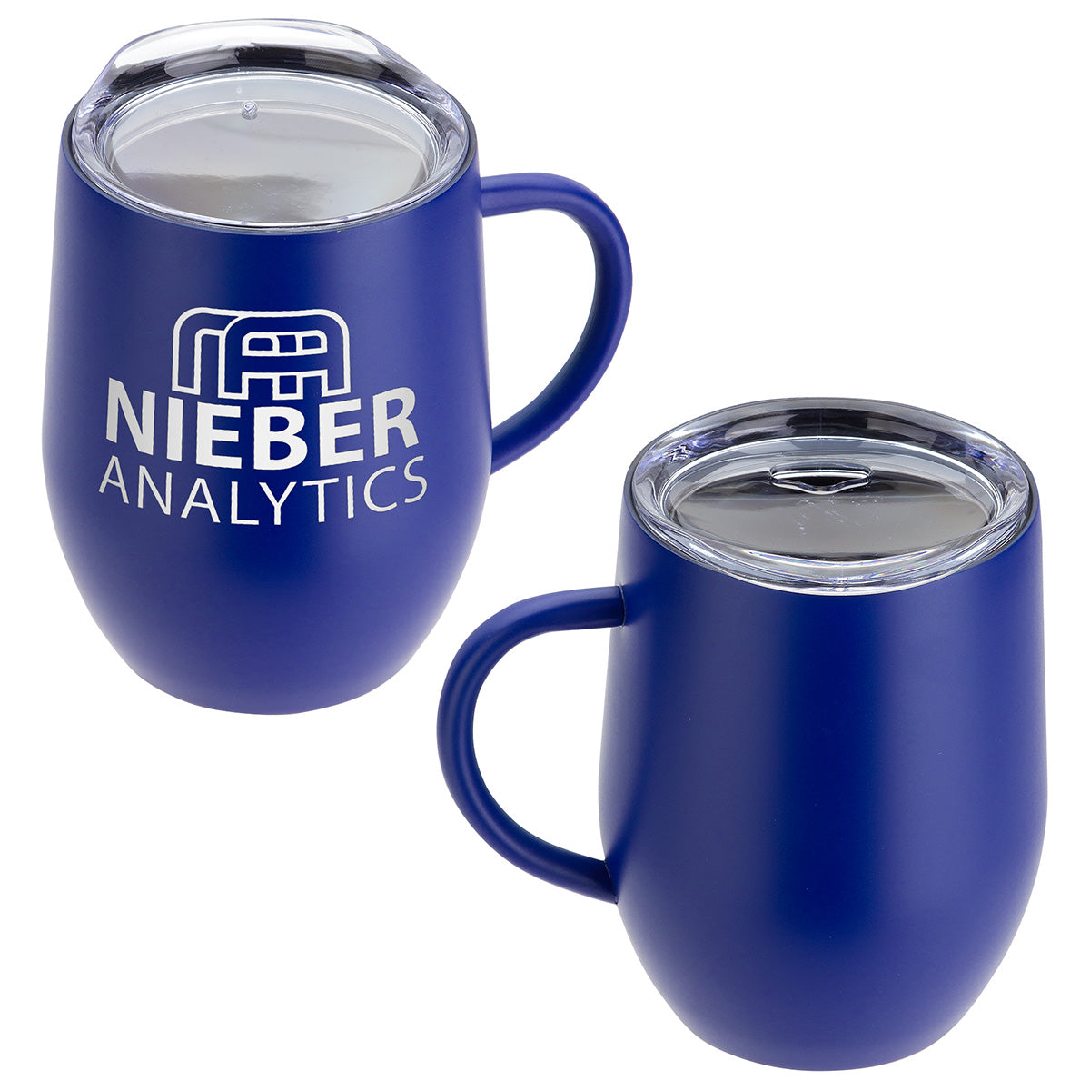 Custom logo Calibre 12 oz Vacuum Insulated Ceramic Inside-Coated Coffee Mug