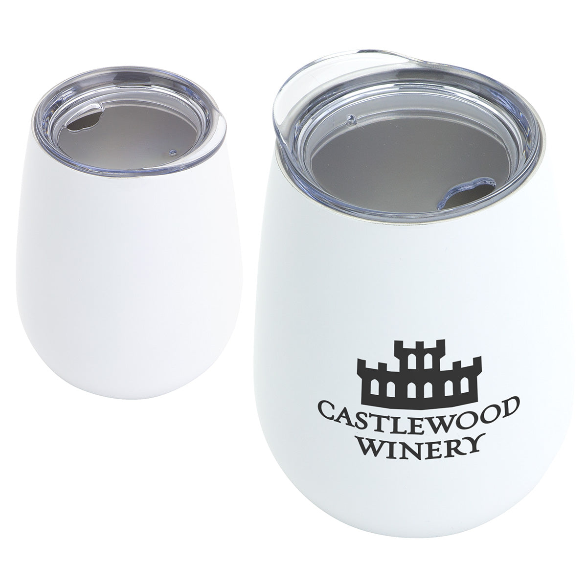 Custom logo Cabernet 10 oz Vacuum Insulated Stainless Steel Wine Goblet