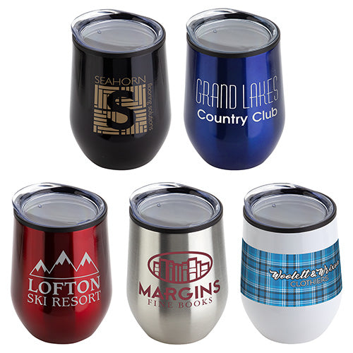 12 oz Stainless Steel/Polypropylene Wine Goblet