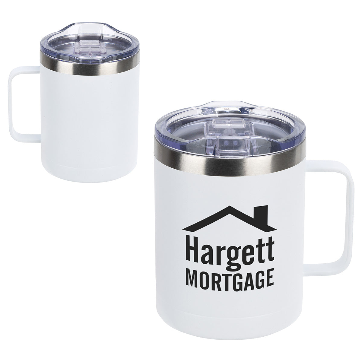 Custom logo Ceva 14 oz Copper-Coated Powder-Coated Insulated Mug