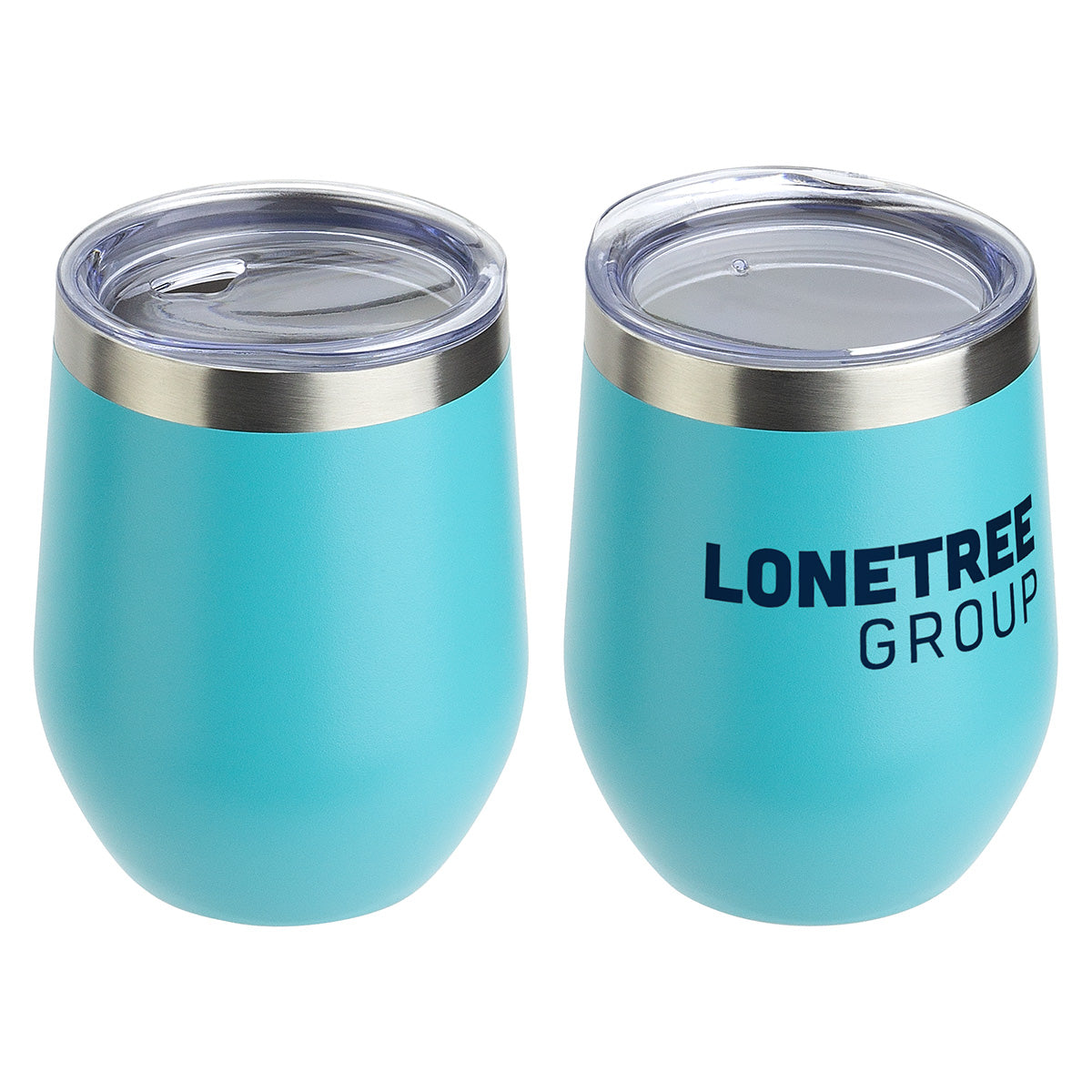 Custom logo Pero 12 oz Copper-Lined Powder-Coated Insulated Goblet