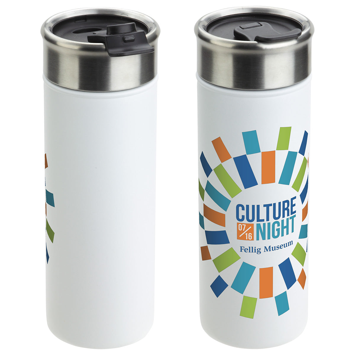 Custom logo Solari 18 oz Copper-Lined Powder-Coated Insulated Tumbler