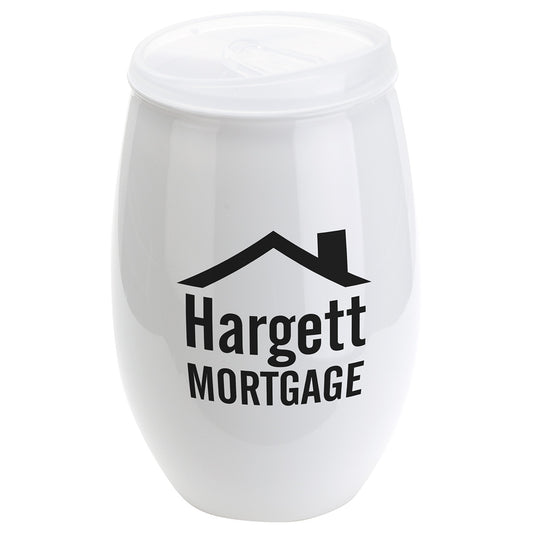 Custom logo Vintage 16 oz Tritan® High Gloss Wine Glass with Lid