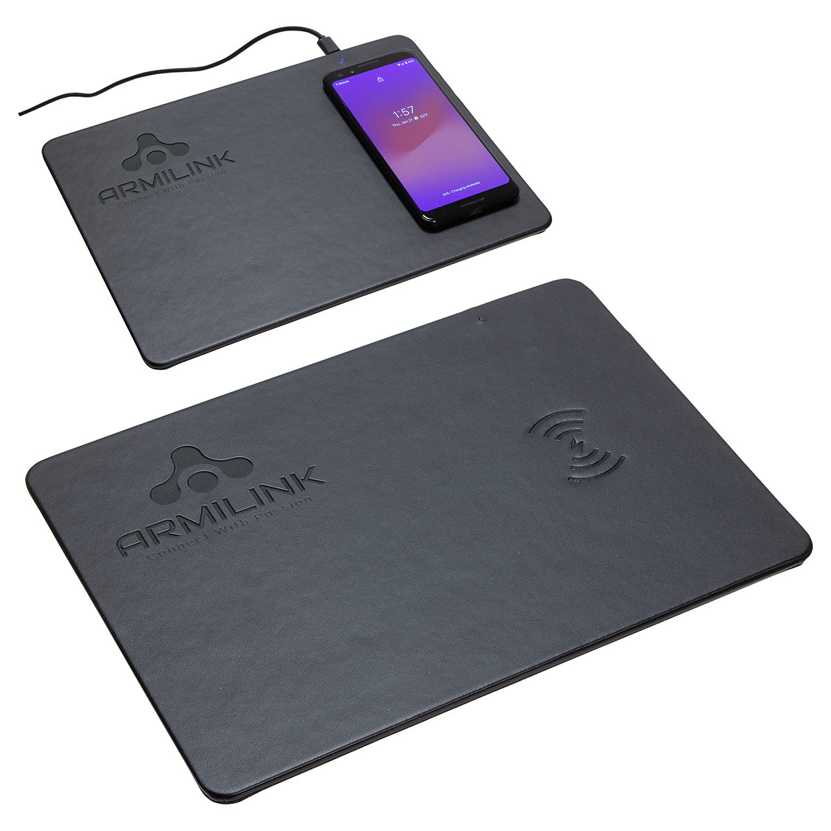 Custom logo Avalon II Mouse Pad with 15W Wireless Charger