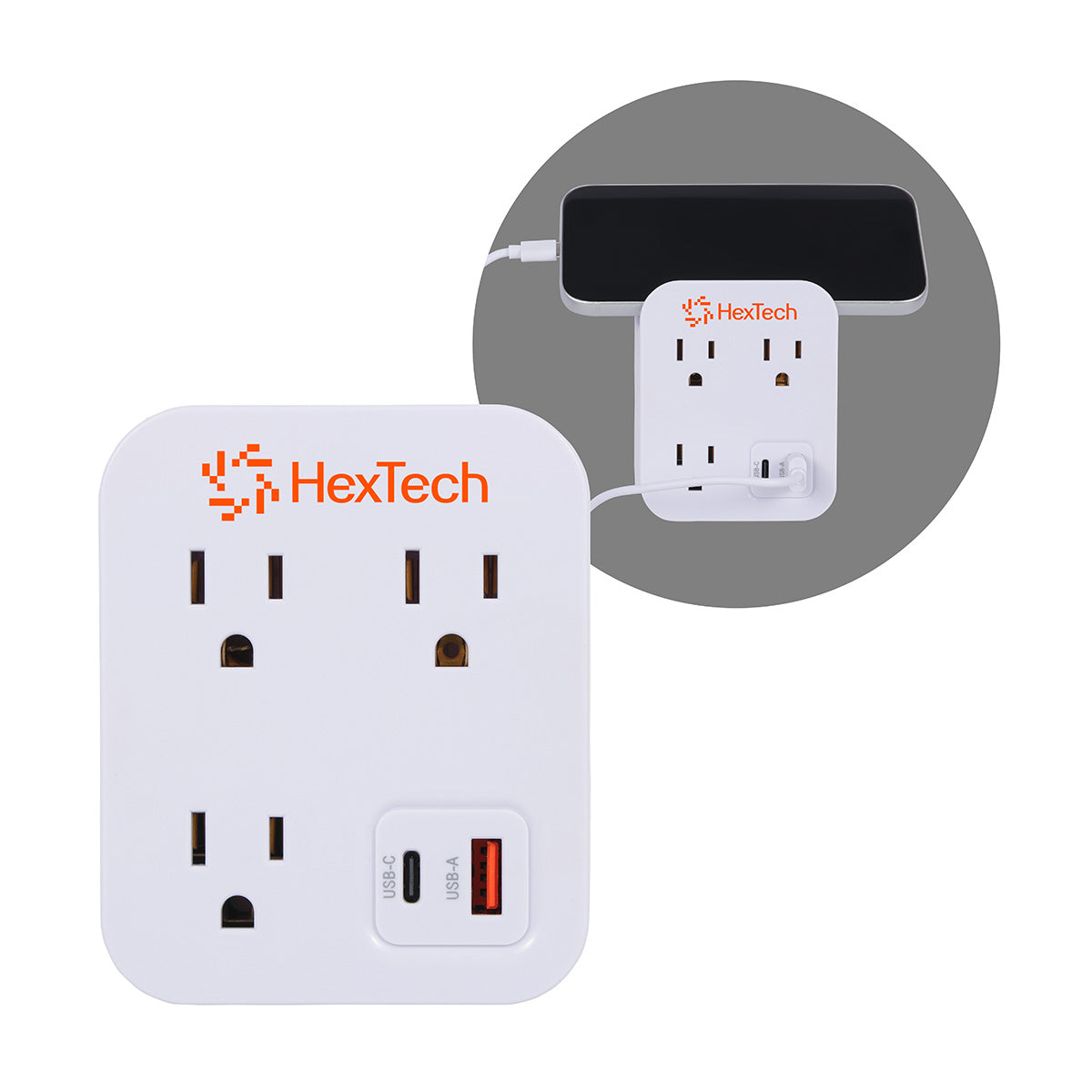 Custom logo Flux 2.0 20W PD Wall Charger & Phone Holder