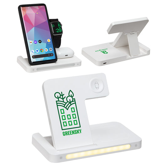 Custom logo Legion 3-in-1 Charging Station with Ambient Lamp