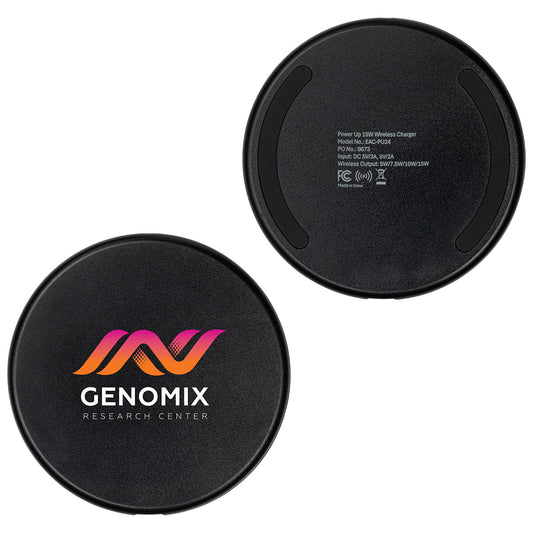 Custom logo Power Up 15W Wireless Charger