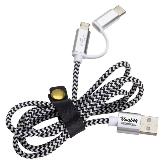 Custom logo Trinity 3-in-1 Charging Cable