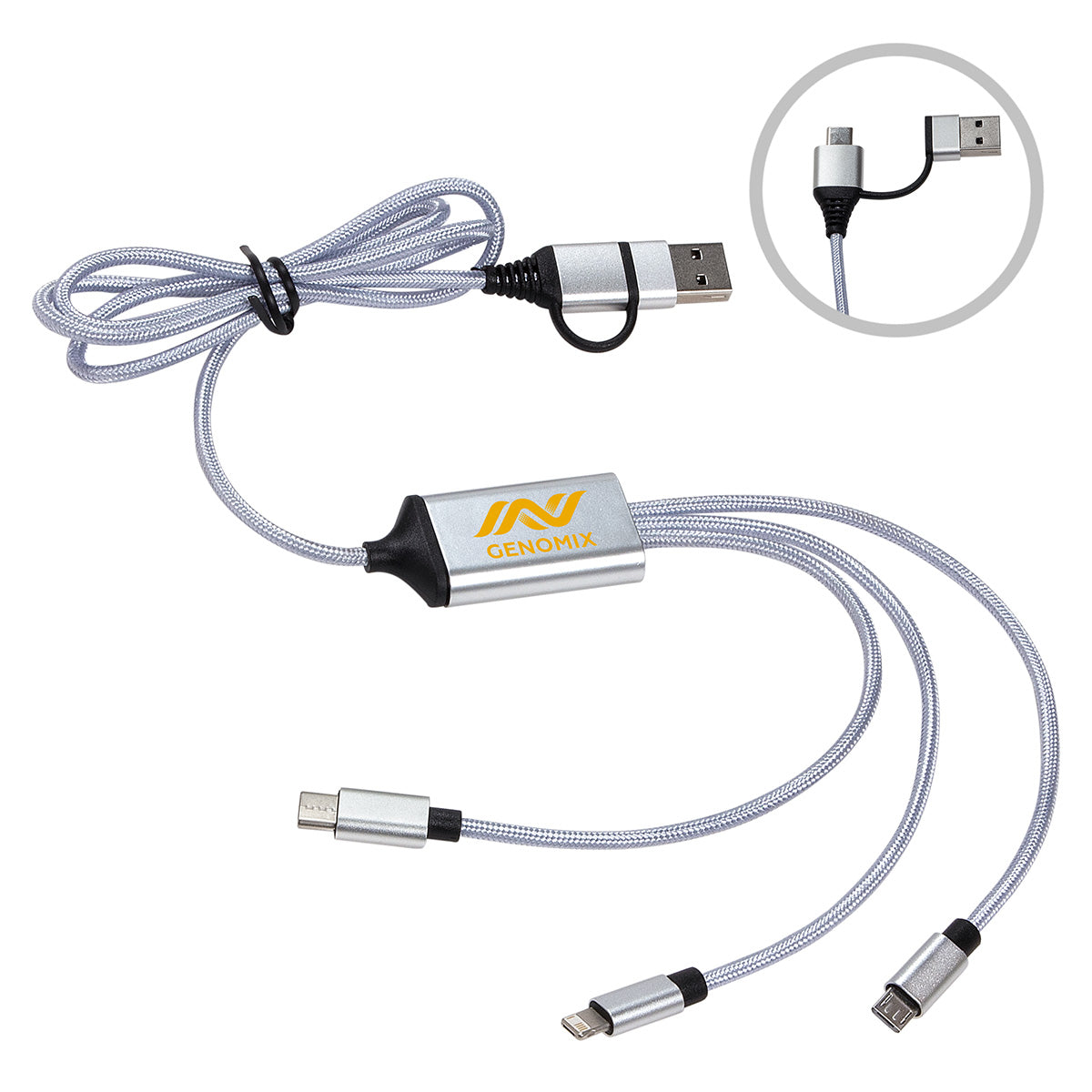Custom logo Traverse 3-in-1 Charging Cable
