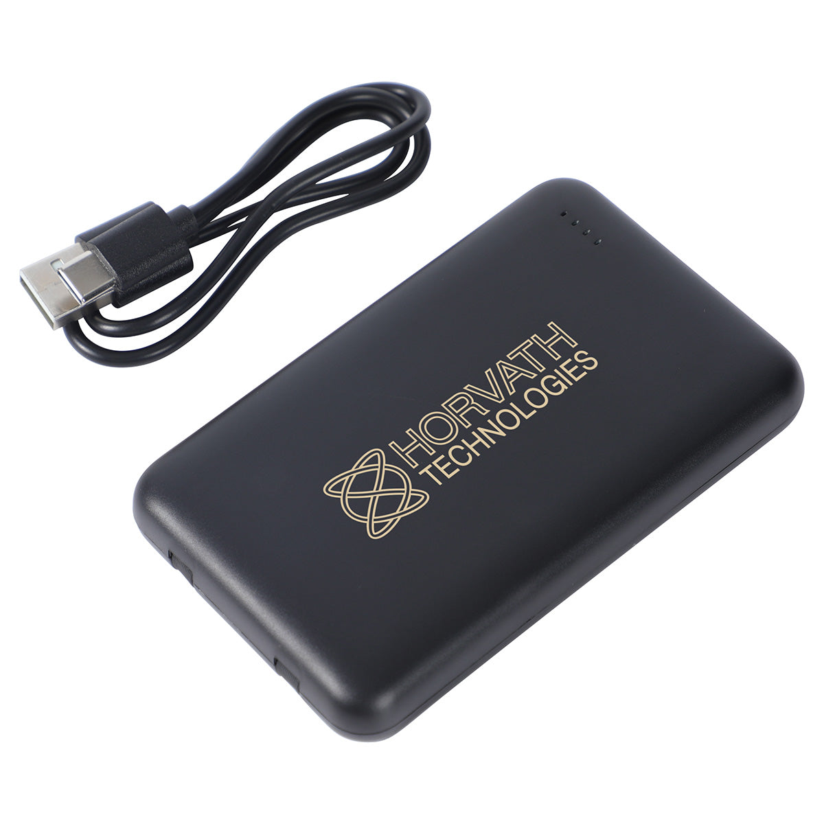 Custom logo Marquis 5000mAh 20W PD Power Bank with Wireless Charger & Built-In Cables