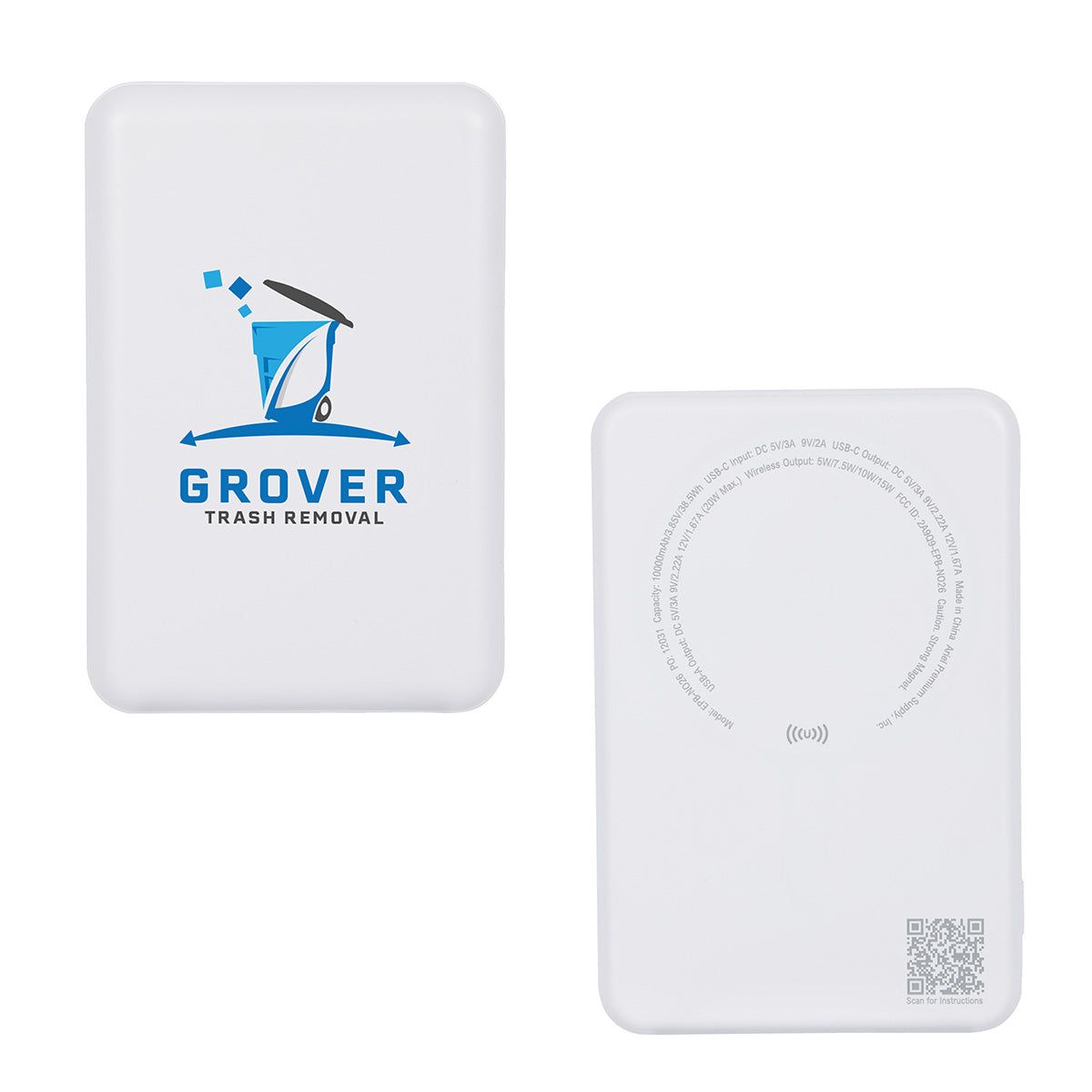 Noble 10000mAh 20W PD Power Bank with 15W Magnetic Wireless Charger