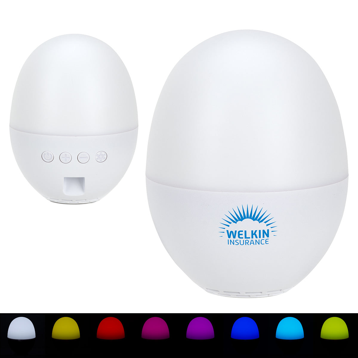 Custom logo Audio Dome Lighted Wireless Speaker with White Noise Sounds