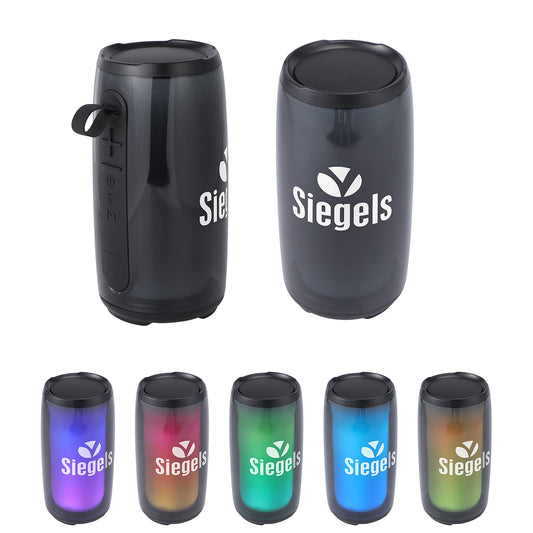 Custom logo Nova Light-Up Waterproof 5W Wireless Speaker