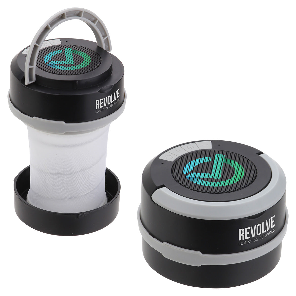 Custom logo Revere Collapsible Lantern + Wireless Speaker
