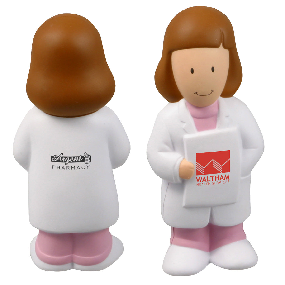 Custom logo Female Physician Stress Reliever