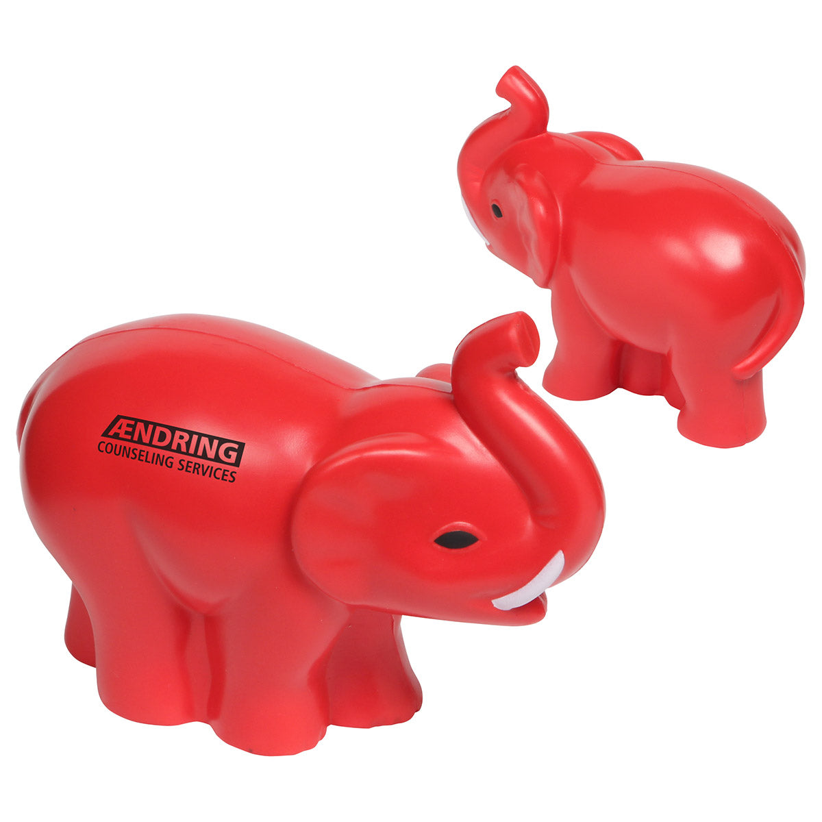 Custom logo Elephant with Tusks Stress Reliever