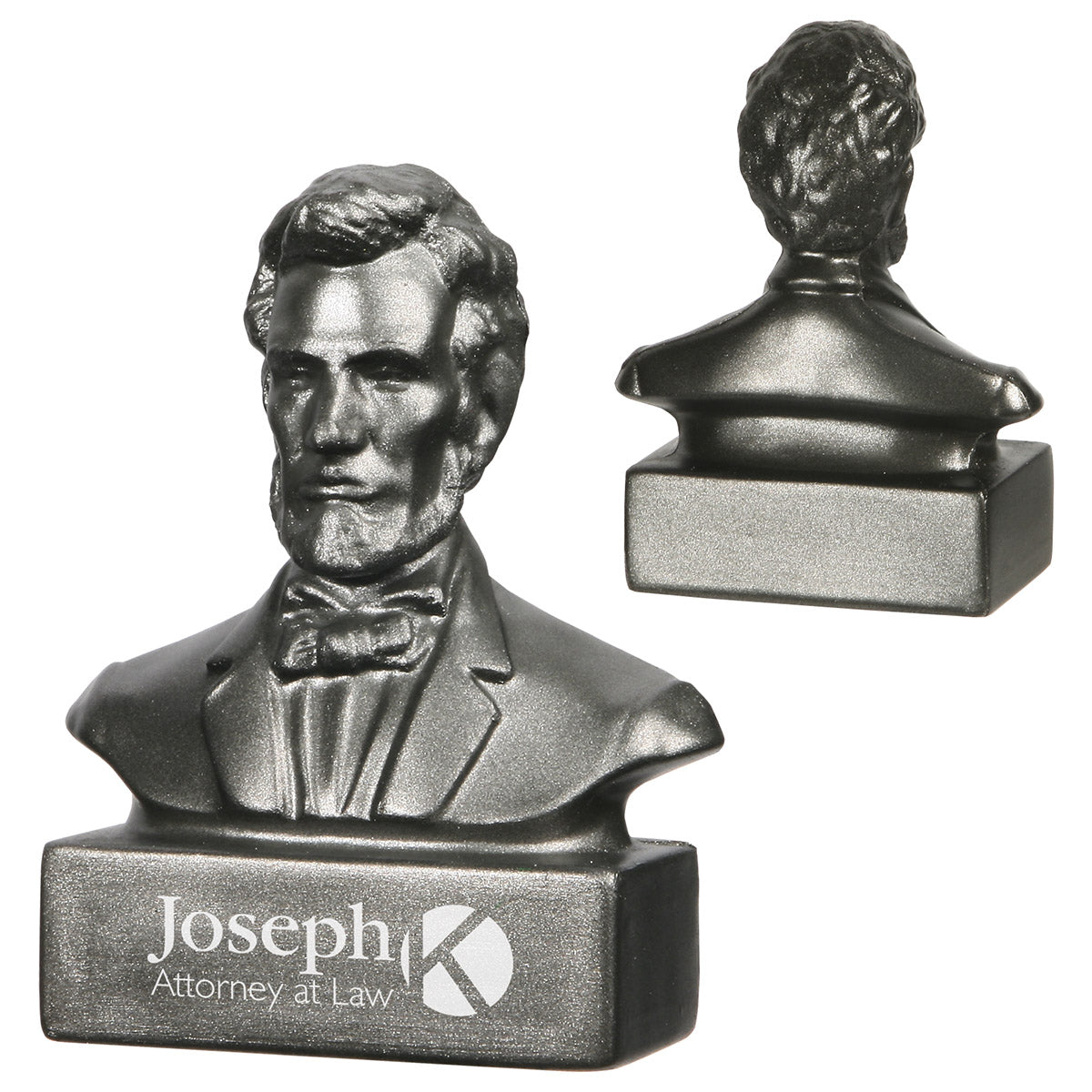 Custom logo Abraham Lincoln Bust Stress Reliever