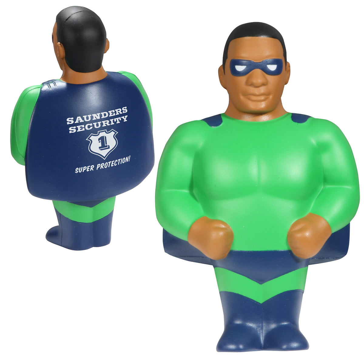 Custom logo African American Super Hero Stress Reliever
