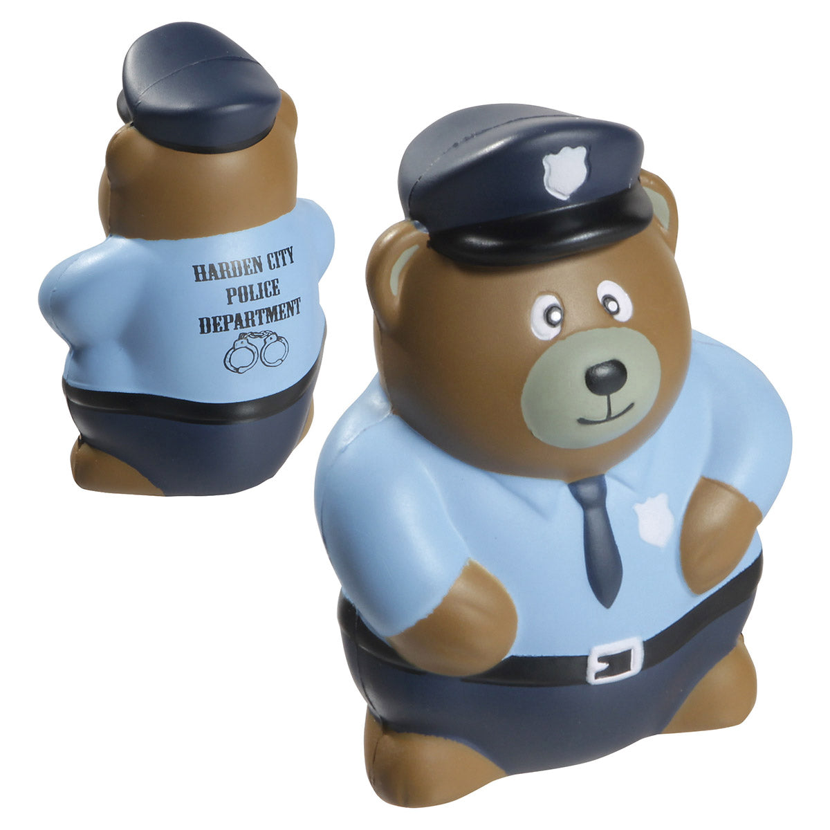 Custom logo Police Bear Stress Reliever