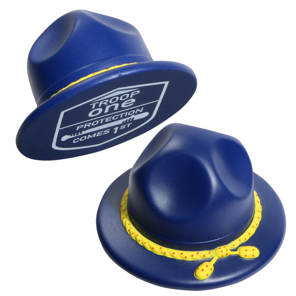 Custom logo State Trooper Hat Stress Reliever