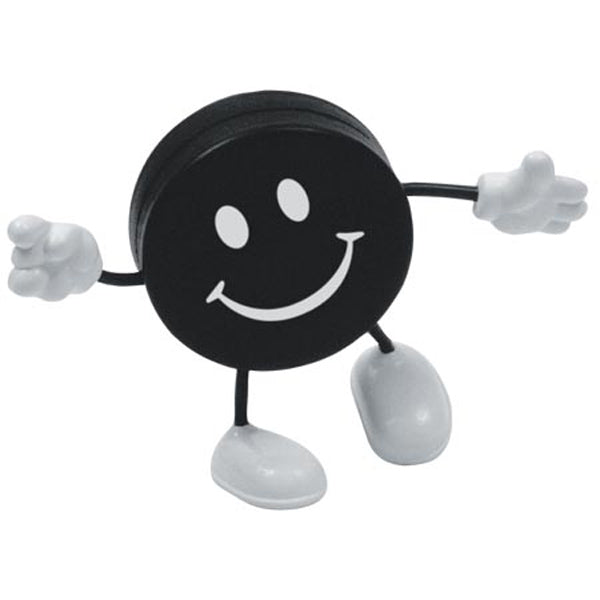 Custom logo Hockey Puck Stress Reliever Figure