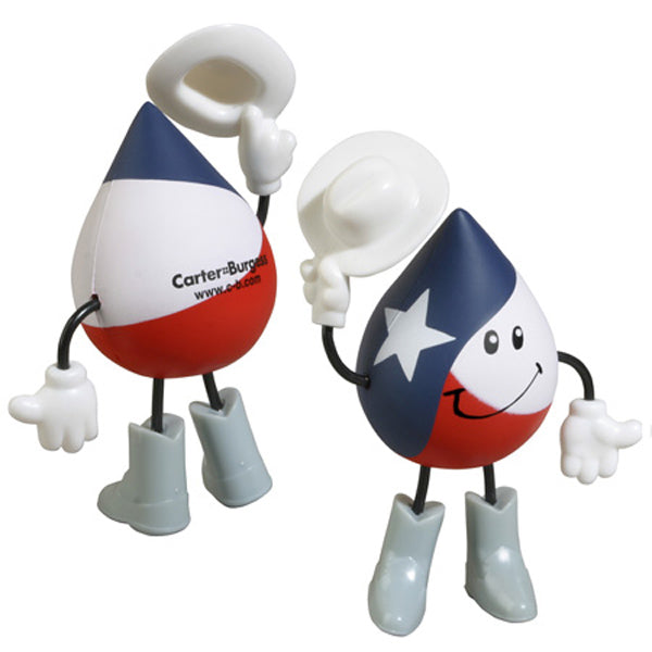 Custom logo Texas Stress Reliever Figure