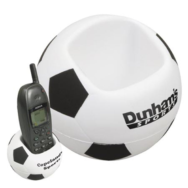 Custom logo Soccer Stress Reliever Desktop Bin