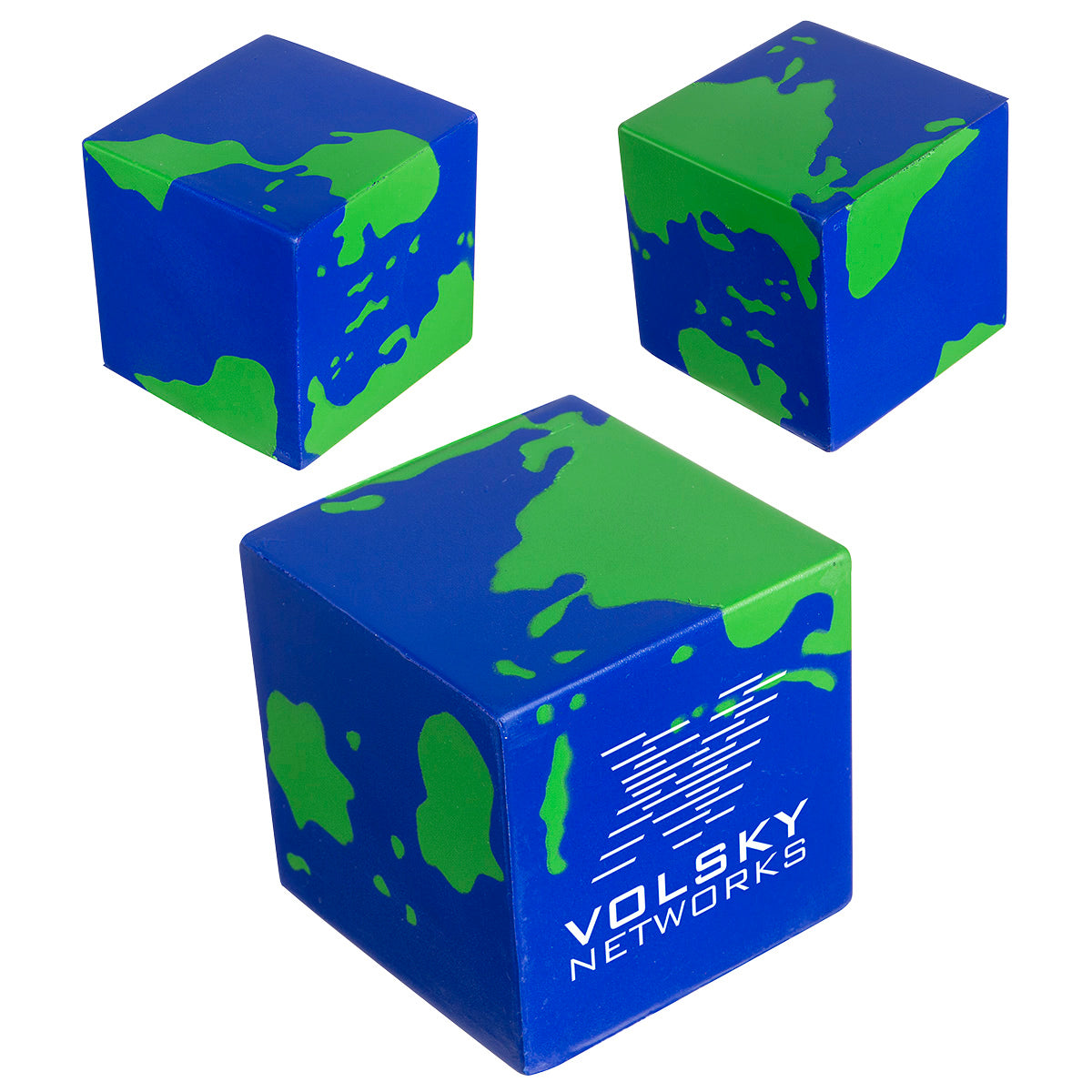 Custom logo Earth Cube Stress Reliever