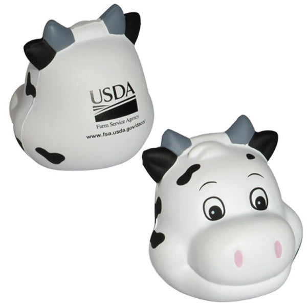 Custom logo Milk Cow Stress Reliever Funny Face