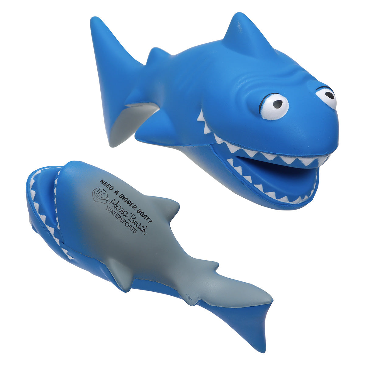 Custom logo Cartoon Shark Stress Reliever