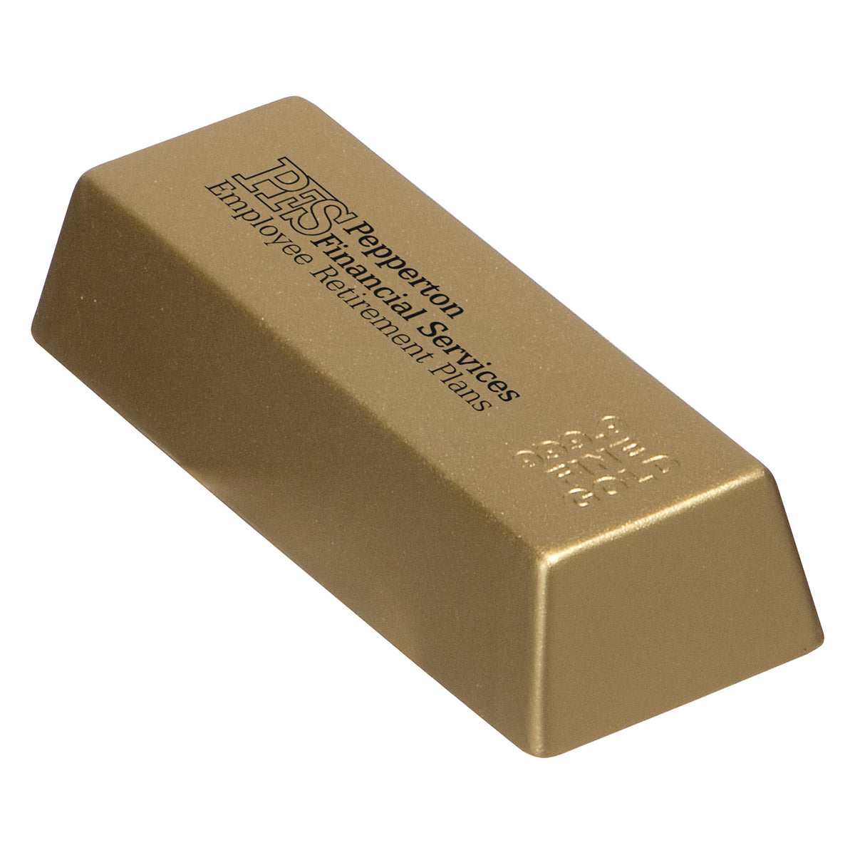 Custom logo Gold Bar Stress Reliever