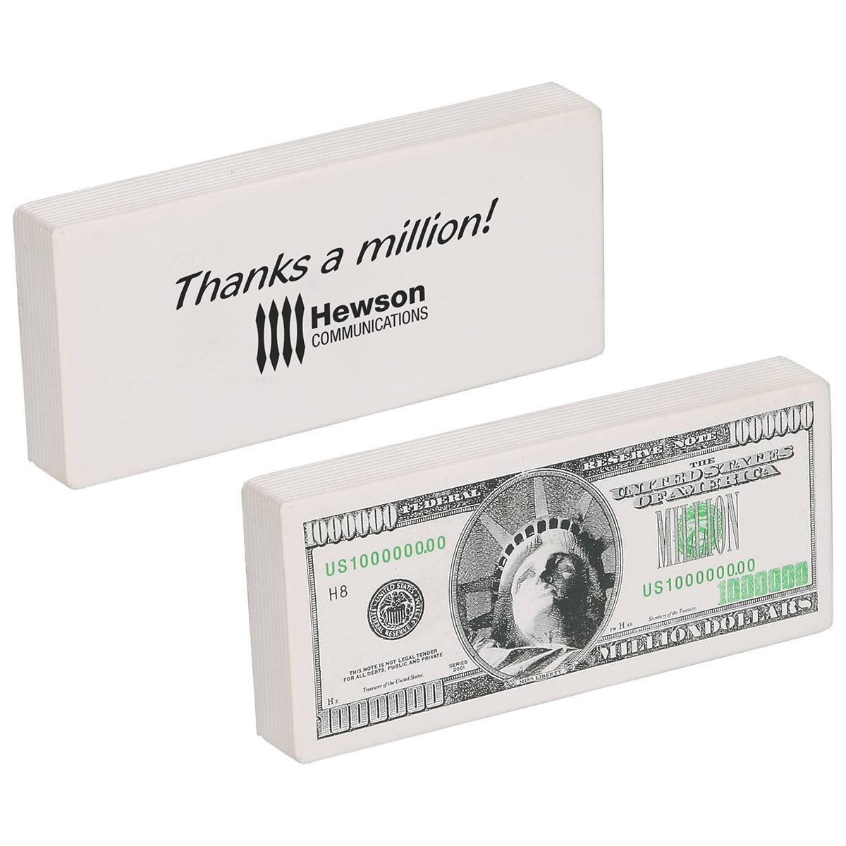 Custom logo Million Dollar Bill Stress Reliever