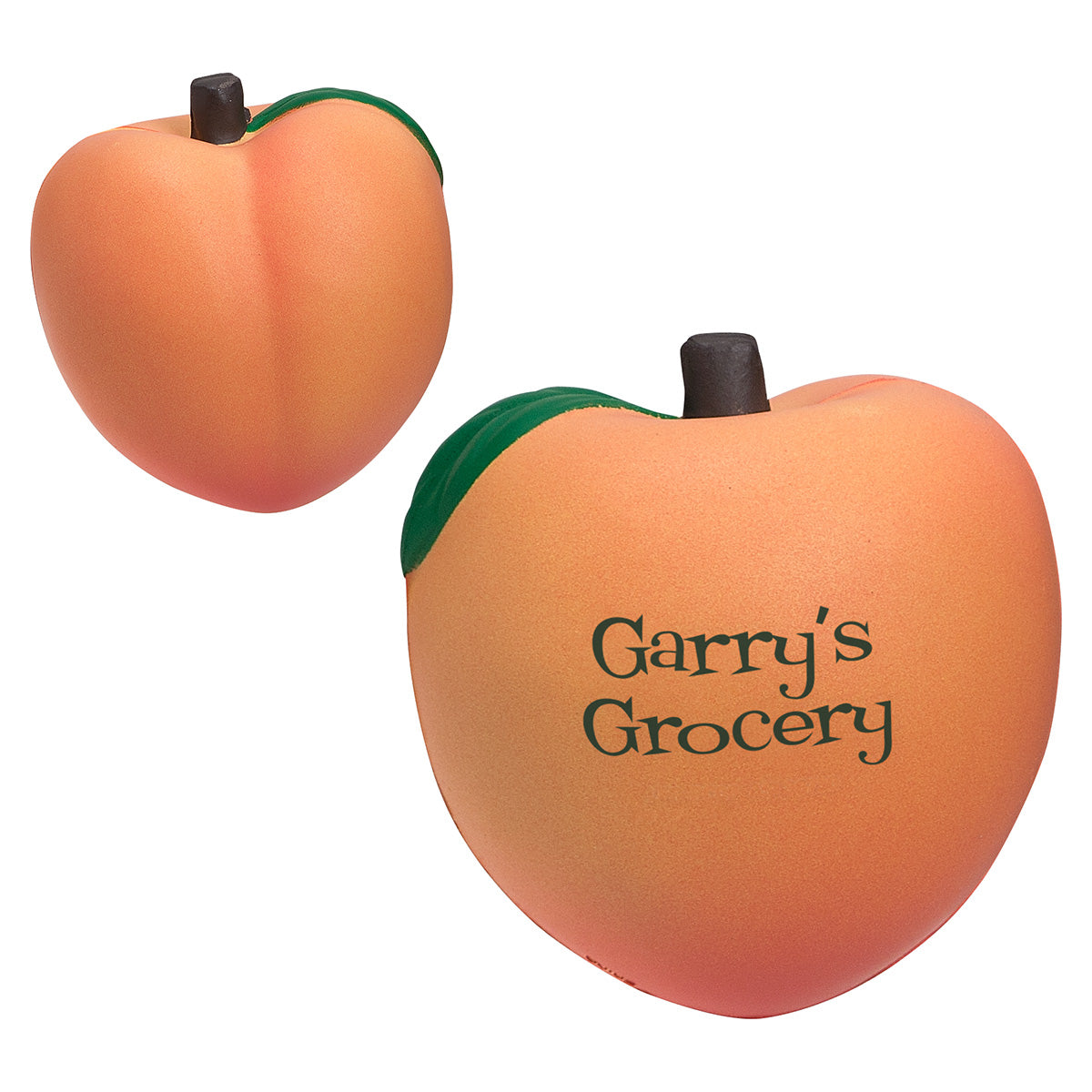 Custom logo Peach Stress Reliever
