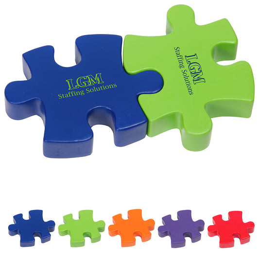 Custom logo 2-Piece Connecting Puzzle Set Stress Reliever