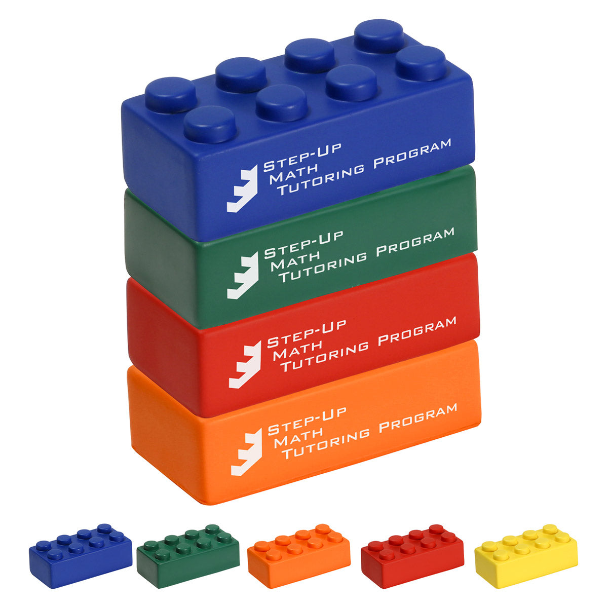 Custom logo Building Block 4 Piece Set Stress Reliever